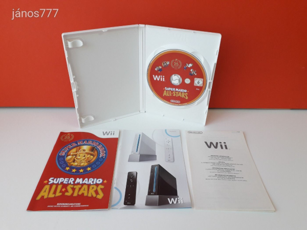 Eredeti Nintendo Wii Super Mario All-Stars 25th Anniversary Edition konzol játék !!