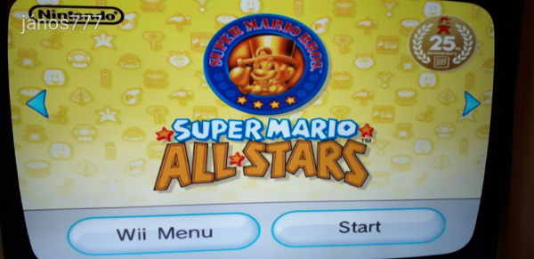 Eredeti Nintendo Wii Super Mario All-Stars 25th Anniversary Edition konzol játék !!
