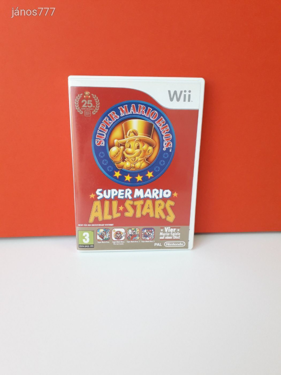 Eredeti Nintendo Wii Super Mario All-Stars 25th Anniversary Edition konzol játék !!