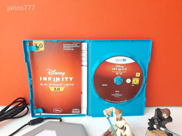 Eredeti Nintendo Wii U Infinity 3.0 konzol játék Star Wars és Mickey Mouse figurákkal + talppal !!