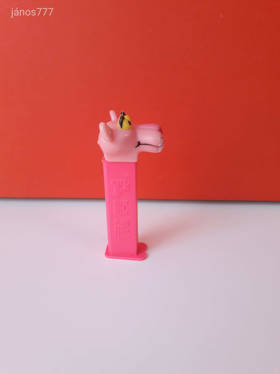 Eredeti PEZ cukorkatartó adagoló Rózsaszín Párduc ! 10,5cm