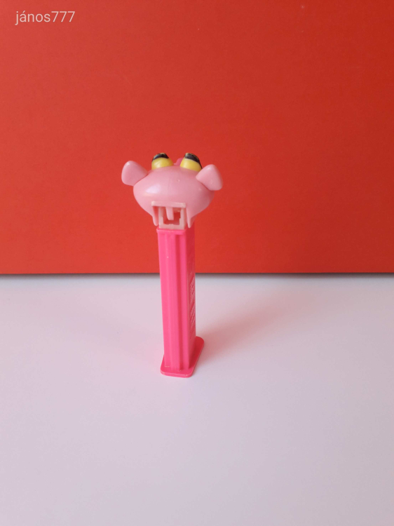 Eredeti PEZ cukorkatartó adagoló Rózsaszín Párduc ! 10,5cm