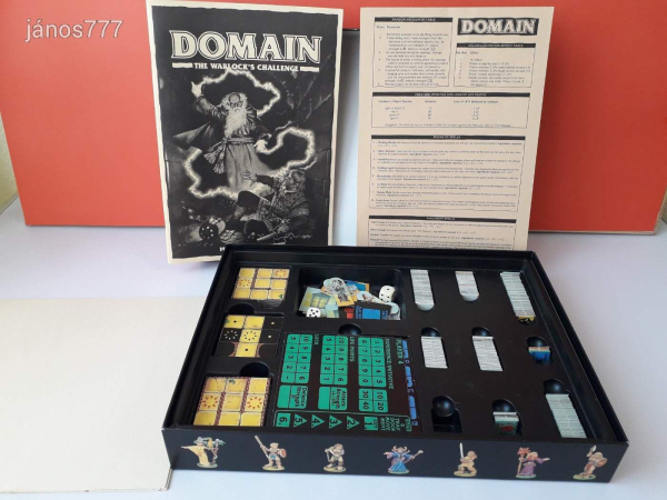 Eredeti Hobby Products 1991 DOMAIN társasjáték !! EXTRA RITKA !!! Fantasy játék !!