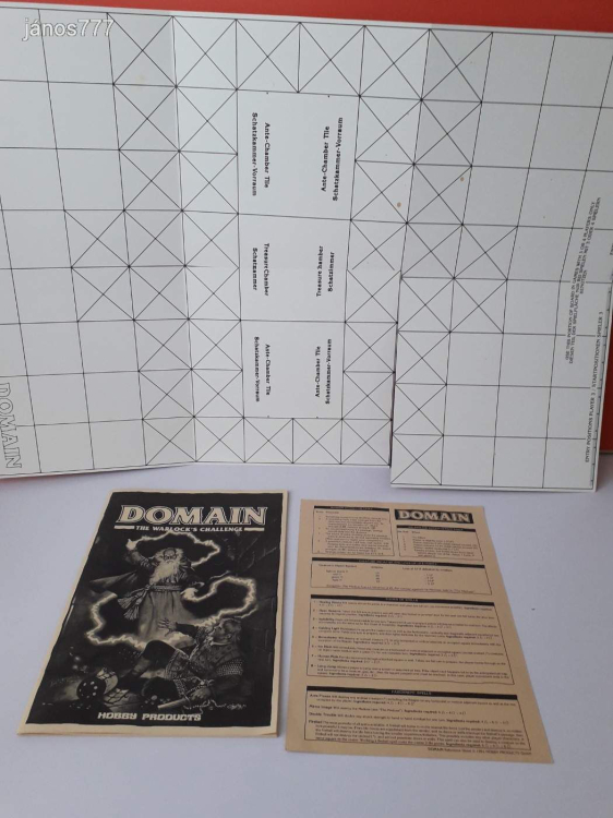 Eredeti Hobby Products 1991 DOMAIN társasjáték !! EXTRA RITKA !!! Fantasy játék !!