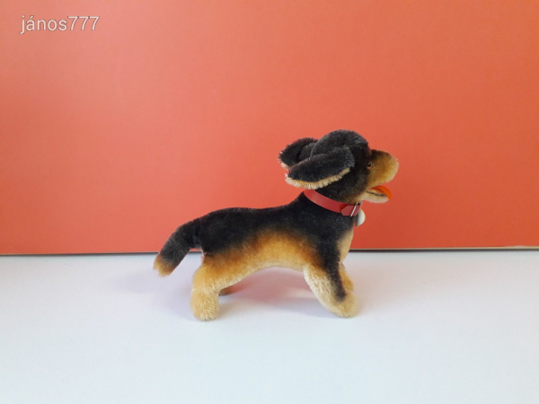 Eredeti STEIFF kutya plüss TACSKÓ 25 cm antik STEIFF Dachshund Dog kabala figura !! EXTRA !!