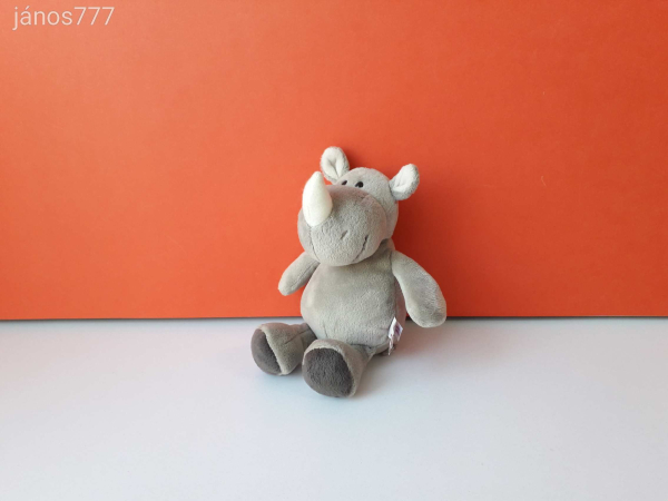 Eredeti NICI RHINO ORRSZARVÚ plüss !! 22 cm-es kabala figura ! NICI plüssfigura ! EXTRA !!