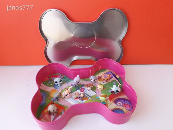 Eredeti Hasbro LPS Littlest Pet Shop Fém dobozos készlet 12db kisállattal ! EXTRA RITKA készlet !!