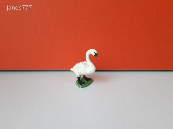 Eredeti Schleich Hattyú madár állatfigura ! 7x6cm ! 2009-es kiadás !! Schleich 13656