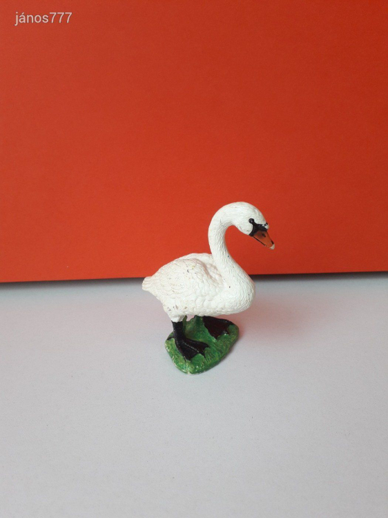 Eredeti Schleich Hattyú madár állatfigura ! 7x6cm ! 2009-es kiadás !! Schleich 13656