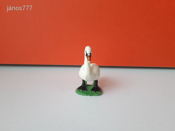Eredeti Schleich Hattyú madár állatfigura ! 7x6cm ! 2009-es kiadás !! Schleich 13656