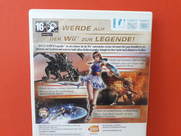 Eredeti Nintendo Wii Soulcalibur Legends konzol játék !!