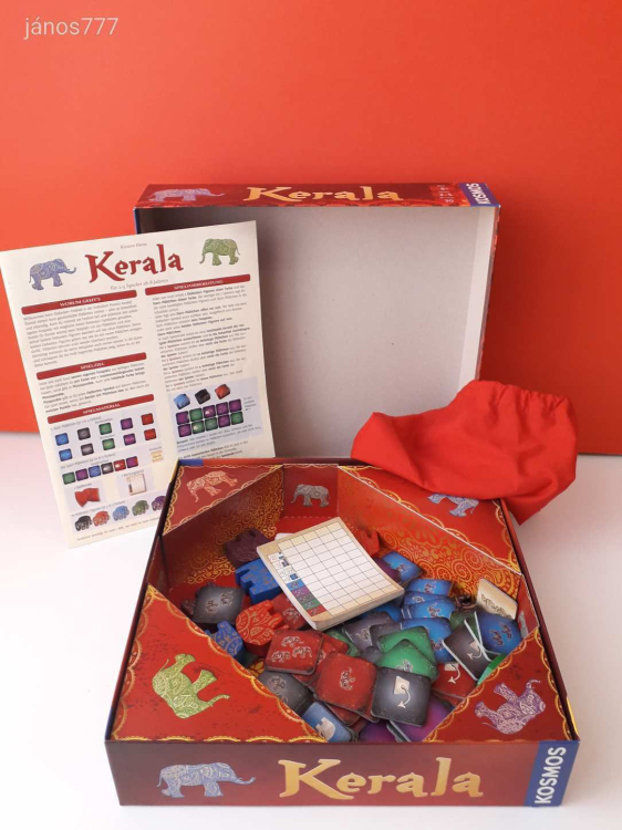 Eredeti Kosmos Kerala Der Weg der Elefanten Az elefántok útja társasjáték !!