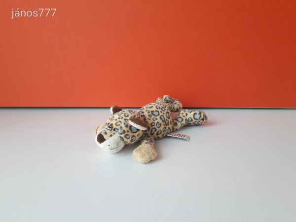 Eredeti NICI LEOPÁRD plüss fekvő kabala figura ! 19 cm-es Nici plüssfigura !! EXTRA !!
