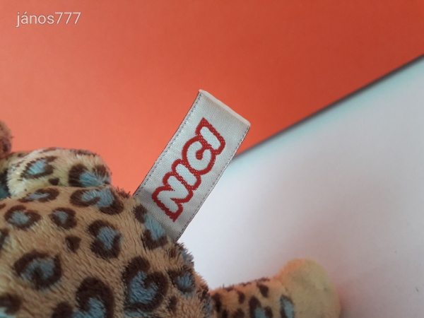 Eredeti NICI LEOPÁRD plüss fekvő kabala figura ! 19 cm-es Nici plüssfigura !! EXTRA !!