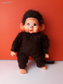Eredeti EFFE Monchhichi XL Moncsicsi Moncsi retro kabala figura 47 cm-es Made in Italy ! EXTRA !!