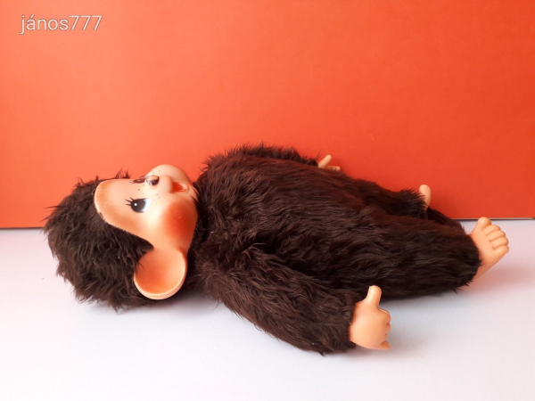 Eredeti EFFE Monchhichi XL Moncsicsi Moncsi retro kabala figura 47 cm-es Made in Italy ! EXTRA !!