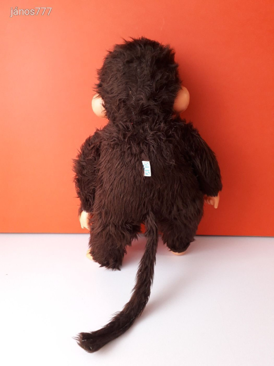 Eredeti EFFE Monchhichi XL Moncsicsi Moncsi retro kabala figura 47 cm-es Made in Italy ! EXTRA !!