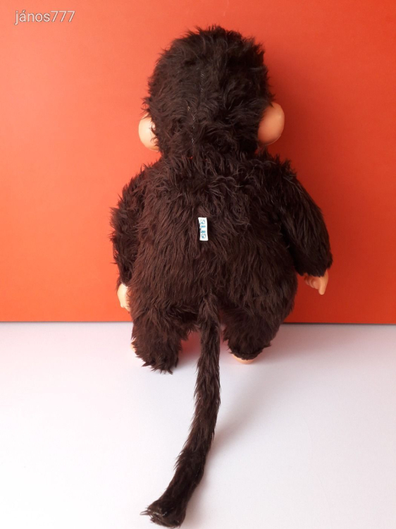 Eredeti EFFE Monchhichi XL Moncsicsi Moncsi retro kabala figura 47 cm-es Made in Italy ! EXTRA !!