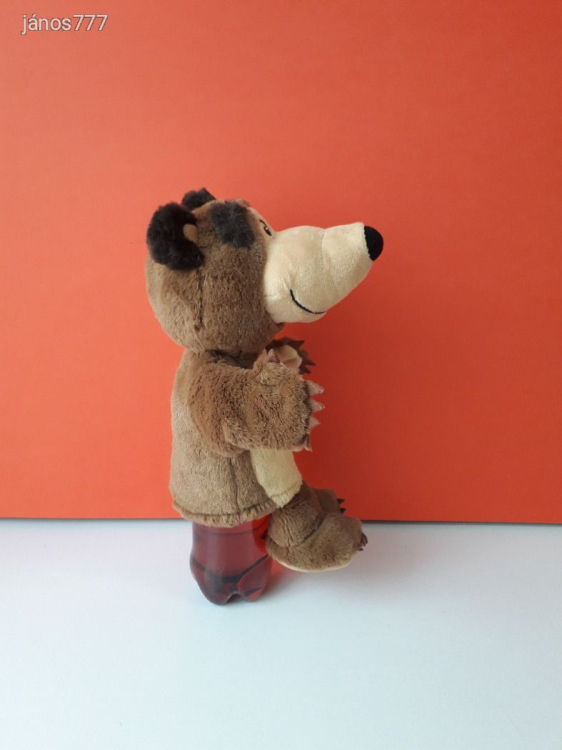Eredeti Mása és a Medve mese MACI plüss figura 27 cm-es mackó BÁB ! Masha and the Bear !!