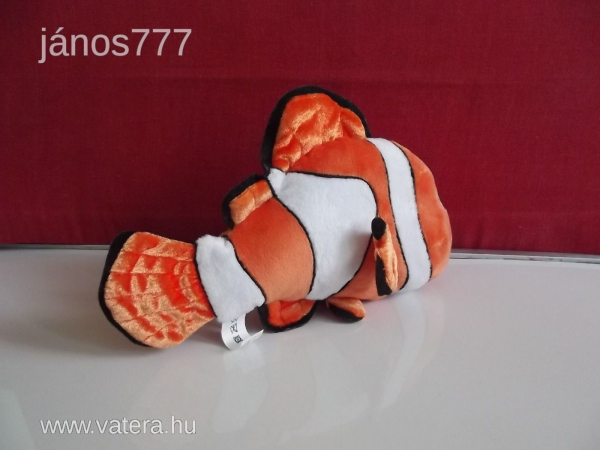 Eredeti Disney NEMO hal plüss bohóchal Némó nyomában mese Finding Nemo !! 28 cm-es kabala figura !!