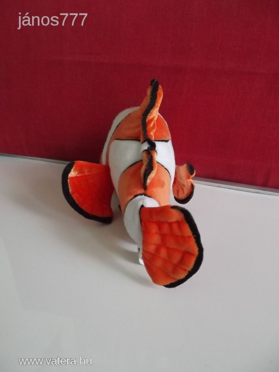 Eredeti Disney NEMO hal plüss bohóchal Némó nyomában mese Finding Nemo !! 28 cm-es kabala figura !!