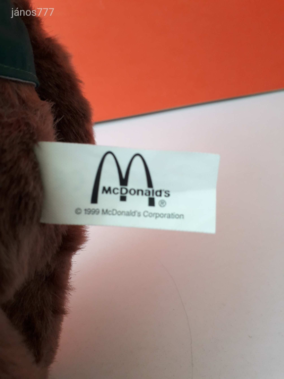 Eredeti MCDONALDS MACI mackó 28 cm-es medve McDonald's SÍRÓ plüss kabala figura !! EXTRA !!!