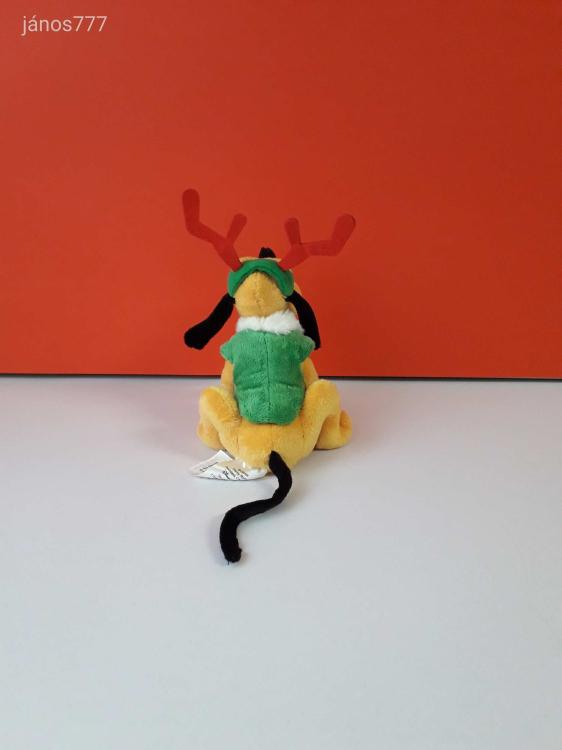 Eredeti Disney PLUTO PLÚTÓ kutya Miki Egér barát plüss kabala figura Karácsonyi kiadás EXTRA
