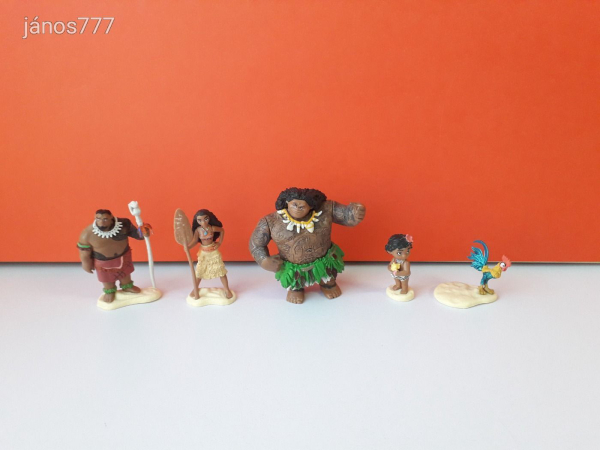 Eredeti Disney Vaiana Moana Maui és a többiek csomag !! 5db figura együtt !!