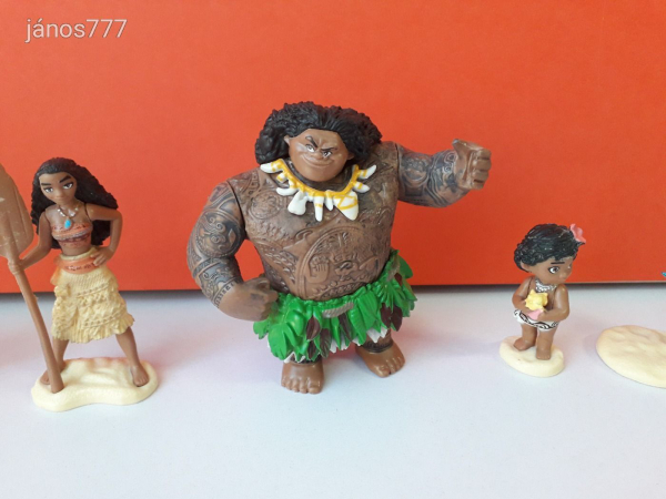 Eredeti Disney Vaiana Moana Maui és a többiek csomag !! 5db figura együtt !!