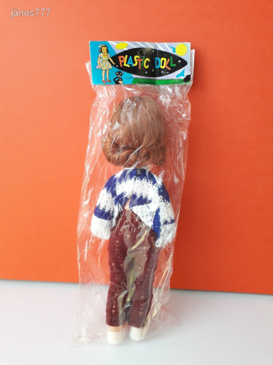 Made in Hong Kong Plastic Doll baba vintage retro kabala figura 29 cm-es lány baba ! - bontatlan