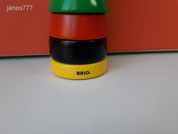 Eredeti BRIO Bohóc építőjáték fa készségfejlesztő játék !! BRIO 30120