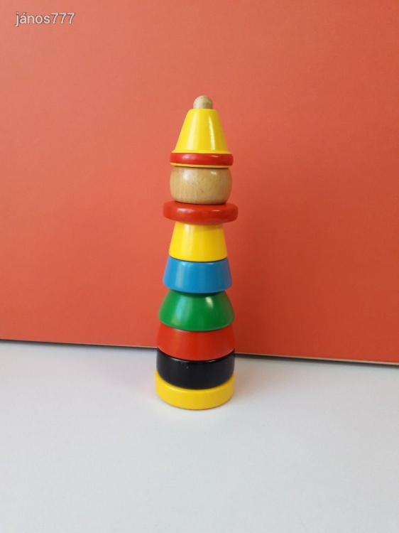 Eredeti BRIO Bohóc építőjáték fa készségfejlesztő játék !! BRIO 30120