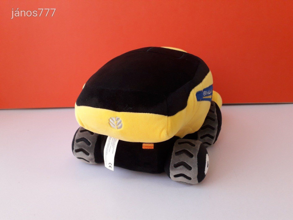 Eredeti NEW HOLLAND plüss KOMBÁJN TRAKTOR munkagép Nagy 37 cm-es kabala figura !! EXTRA !!