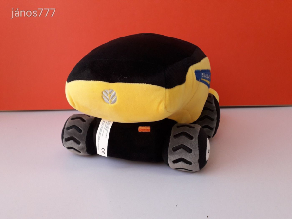 Eredeti NEW HOLLAND plüss KOMBÁJN TRAKTOR munkagép Nagy 37 cm-es kabala figura !! EXTRA !!