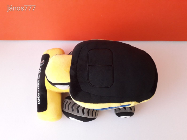 Eredeti NEW HOLLAND plüss KOMBÁJN TRAKTOR munkagép Nagy 37 cm-es kabala figura !! EXTRA !!