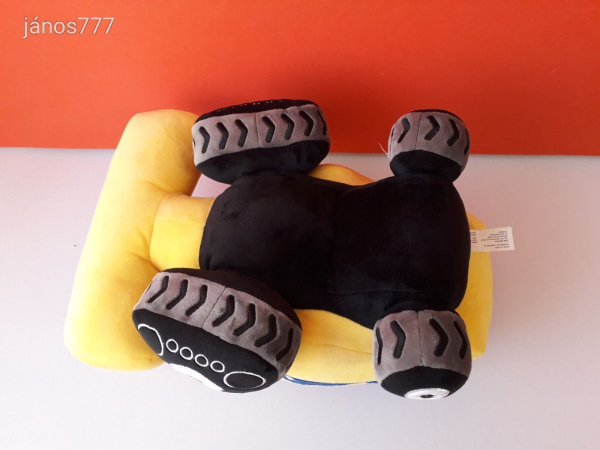 Eredeti NEW HOLLAND plüss KOMBÁJN TRAKTOR munkagép Nagy 37 cm-es kabala figura !! EXTRA !!