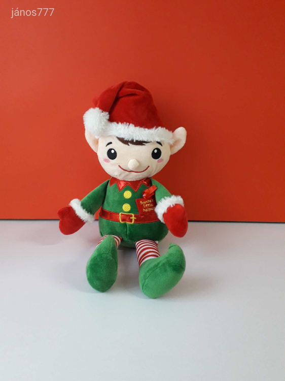 MANÓ plüss figura Santa's little helper Télapó segítője 43 cm kabala figura Karácsonyi kiadás EXTRA