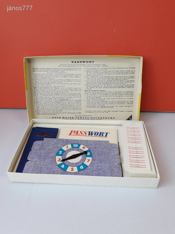 Eredeti Ravensburger 1963 PASSWORT társasjáték !!!
