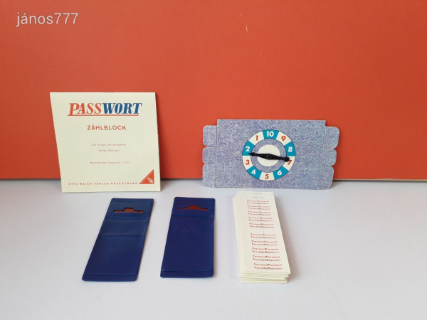 Eredeti Ravensburger 1963 PASSWORT társasjáték !!!