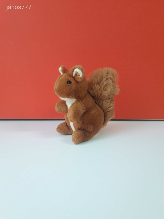 Eredeti Steiff MÓKUS plüss 16 cm-es kabala figura !! EXTRA !! ÉLETHŰ !!