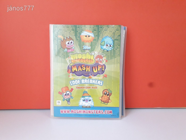 Eredeti Topps Moshi Monsters Mash Up! kártya gyűjtemény gyűjtő mappában !! 142db kártya !!!