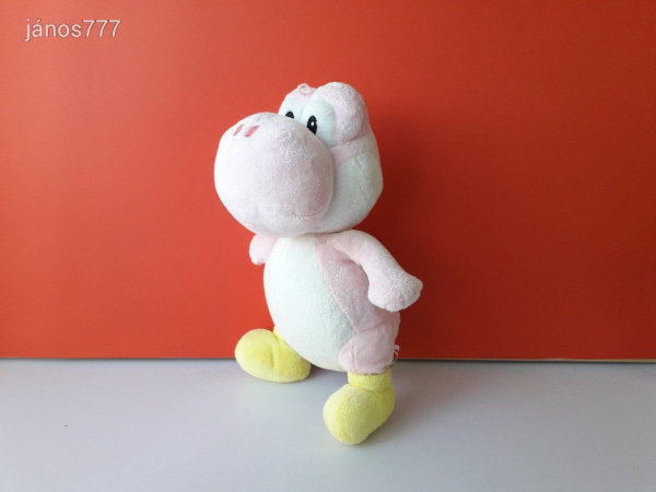 Eredeti Nintendo SUPER MARIO YOSHI plüssfigura Nagy 34 cm-es plüss kabala figura ! EXTRA !!
