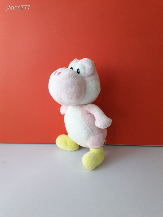 Eredeti Nintendo SUPER MARIO YOSHI plüssfigura Nagy 34 cm-es plüss kabala figura ! EXTRA !!