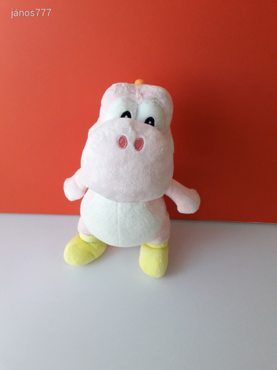 Eredeti Nintendo SUPER MARIO YOSHI plüssfigura Nagy 34 cm-es plüss kabala figura ! EXTRA !!