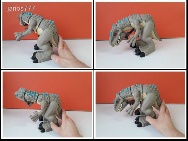 Eredeti Mattel 2020 Jurassic World Imaginext Thrashing Indominus Rex dinoszaurusz EXTRA !! 31cm
