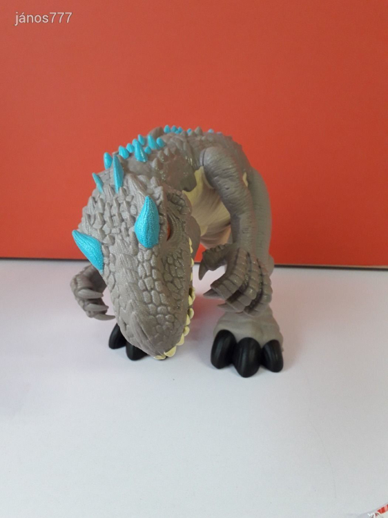 Eredeti Mattel 2020 Jurassic World Imaginext Thrashing Indominus Rex dinoszaurusz EXTRA !! 31cm