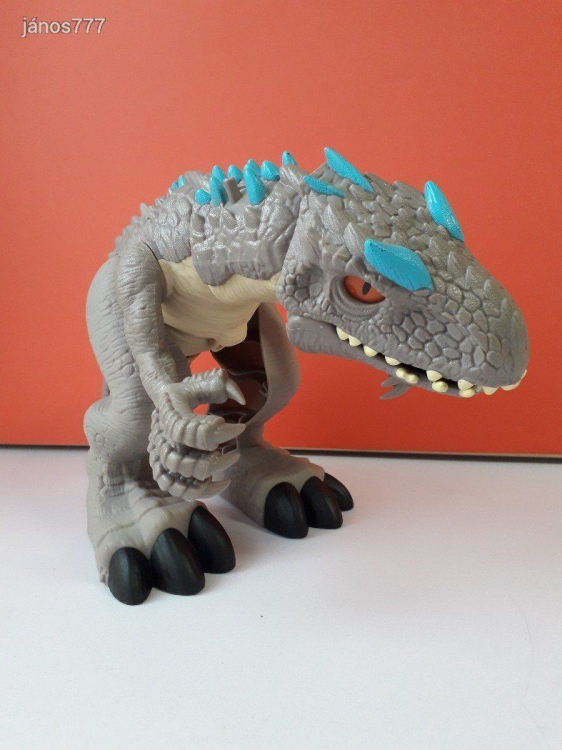 Eredeti Mattel 2020 Jurassic World Imaginext Thrashing Indominus Rex dinoszaurusz EXTRA !! 31cm