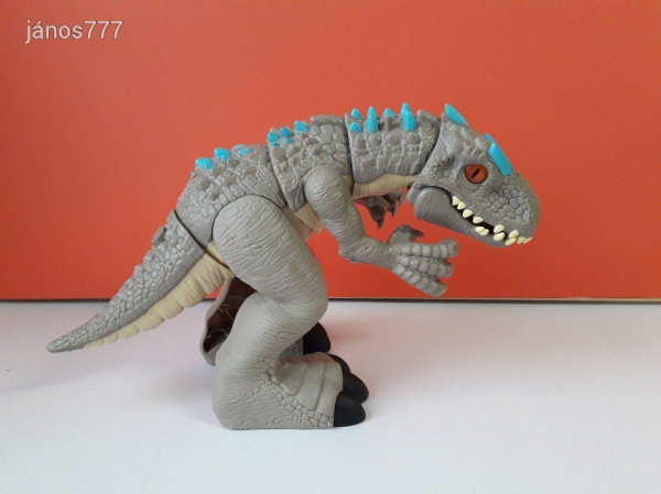 Eredeti Mattel 2020 Jurassic World Imaginext Thrashing Indominus Rex dinoszaurusz EXTRA !! 31cm