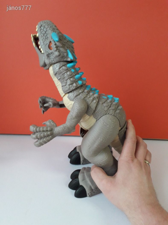 Eredeti Mattel 2020 Jurassic World Imaginext Thrashing Indominus Rex dinoszaurusz EXTRA !! 31cm
