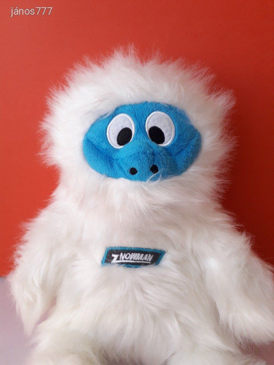 Eredeti Zanier ZNOWMAN JETI - YETI plüss kabala figura ! 35 cm-es plüssfigura ! EXTRA